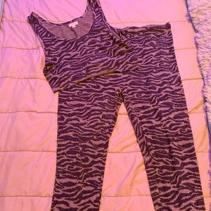 Colsie Matching Zebra Print Pajamas